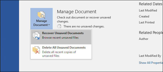 How to recover saved over file